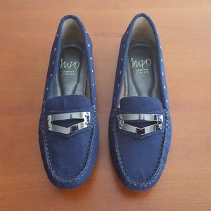 IMPO WOMEN NAVY BLUE MOCCASINS SIZE 6.5
